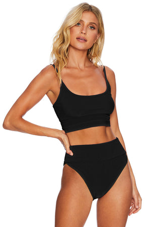 COLOR BLOCK SPAGHETTI STRAP TWO-PIECE SWIM SET - Evolve Elegance Boutique