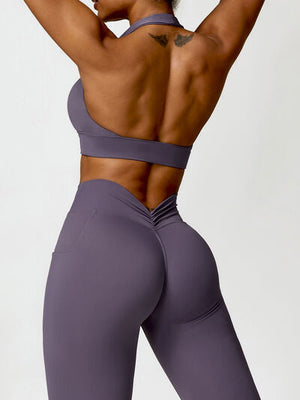 HALTER NECK ACTIVE BRA - Evolve Elegance Boutique