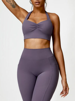 HALTER NECK ACTIVE BRA - Evolve Elegance Boutique