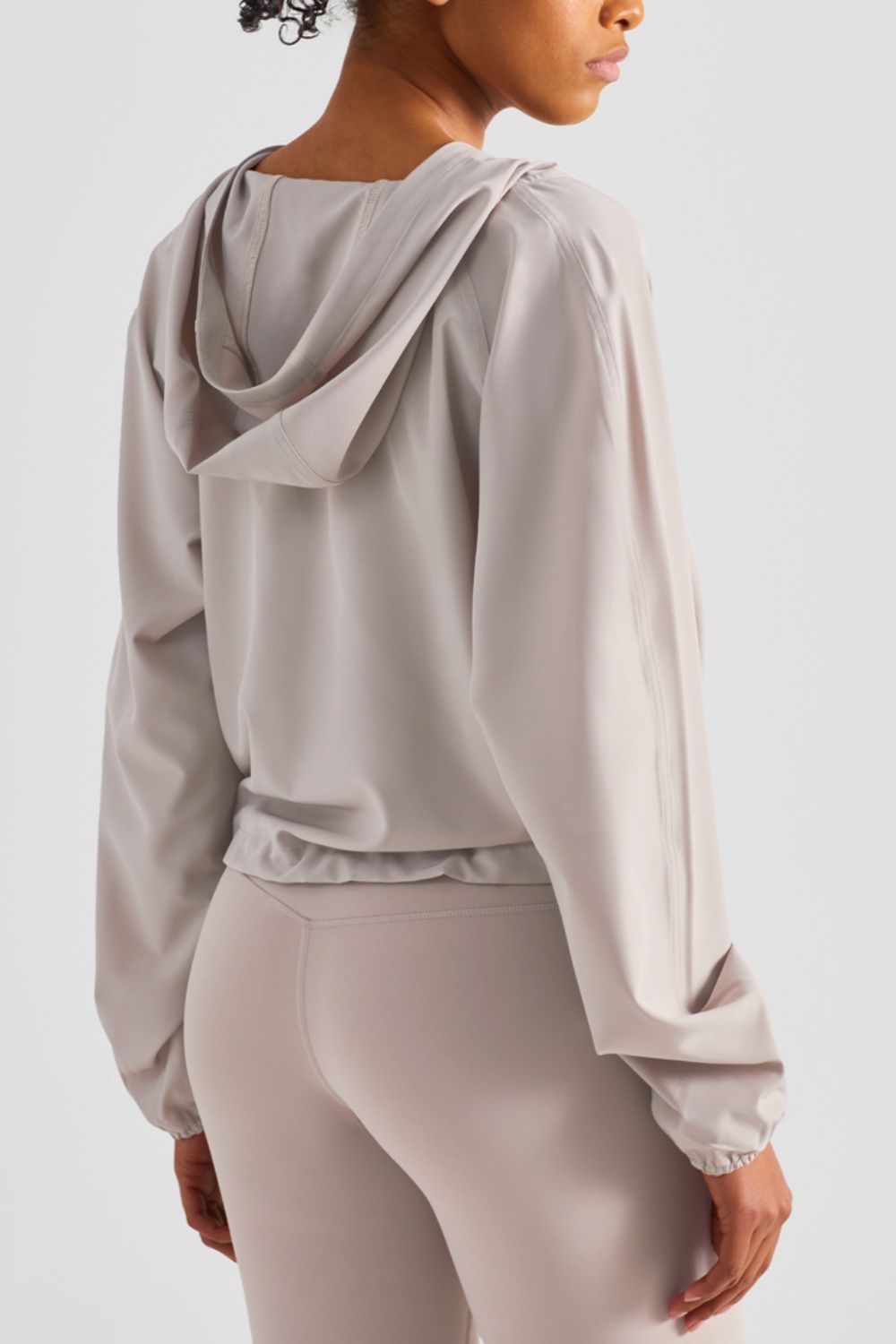 HALF-ZIP HOODED SPORTS TOP - Evolve Elegance Boutique