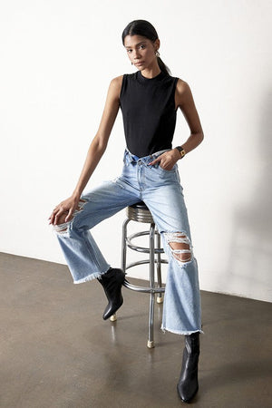 FLIP STRAIGHT JEANS - Evolve Elegance Boutique