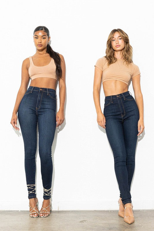 HIGH WAISTED CLASSIC SKINNY - Evolve Elegance Boutique