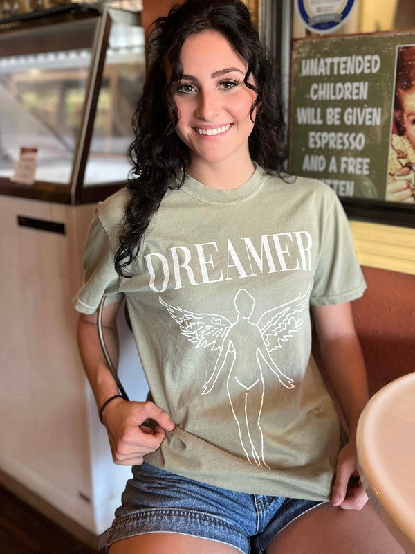 DREAMER ANGEL TEE - Evolve Elegance Boutique