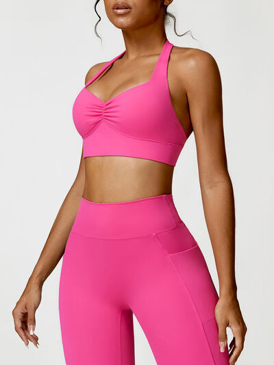 HALTER NECK ACTIVE BRA - Evolve Elegance Boutique
