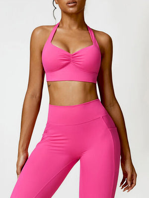 HALTER NECK ACTIVE BRA - Evolve Elegance Boutique