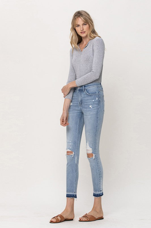 MID RISE CROP SKINNY - Evolve Elegance Boutique
