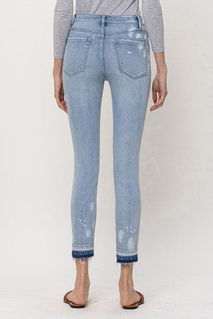 MID RISE CROP SKINNY - Evolve Elegance Boutique