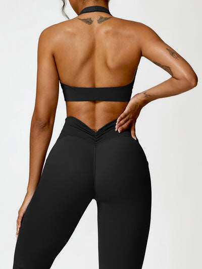 HALTER NECK ACTIVE BRA - Evolve Elegance Boutique