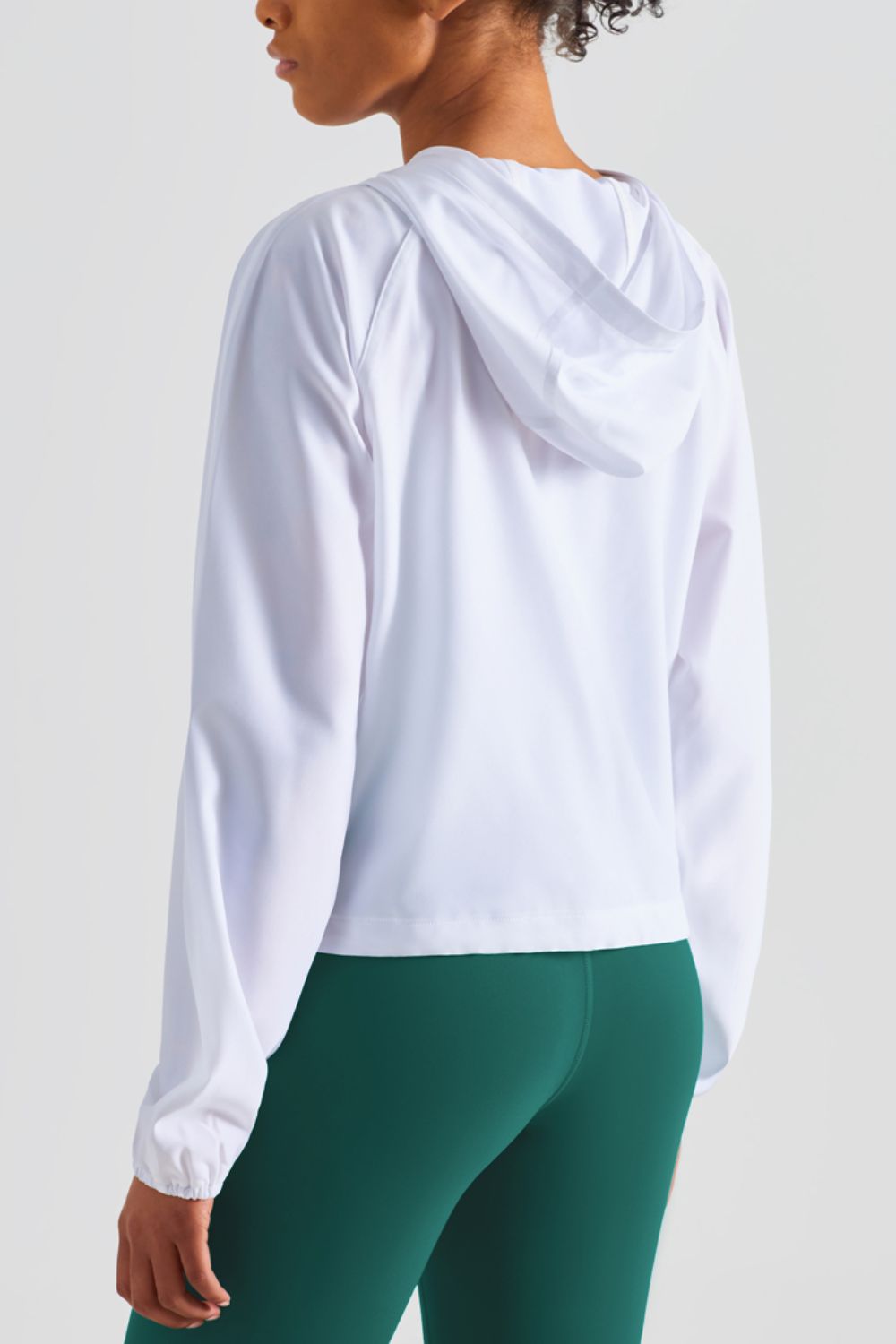 HALF-ZIP HOODED SPORTS TOP - Evolve Elegance Boutique