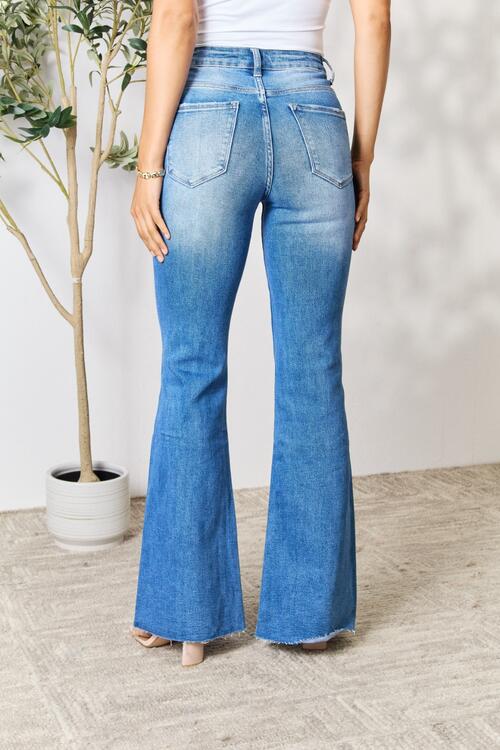 BAYEAS SLIT FLARE JEANS - Evolve Elegance Boutique